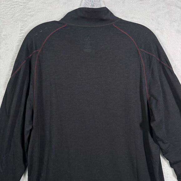 Paradox 1/4 Zip Pullover Mens L Black Merino Blend Dri Release W/ Fresh Guard - Picture 9 of 9